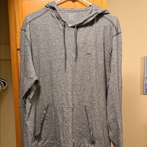 Lacoste Men's Charcoal Gray Hoodie